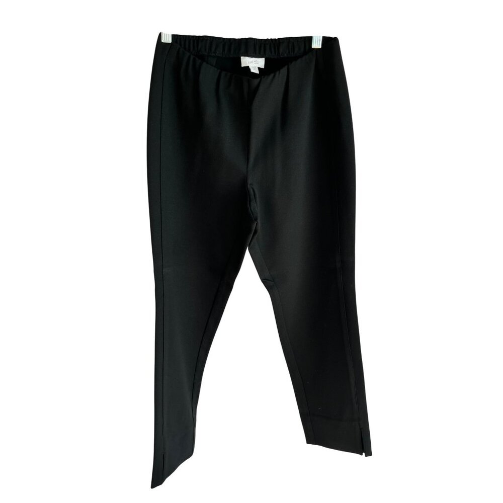 J.Jill Womens XS Petite Ponte Slim Leg Pants Black 8a